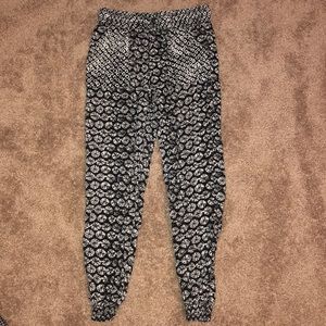 Patterned joggers XS